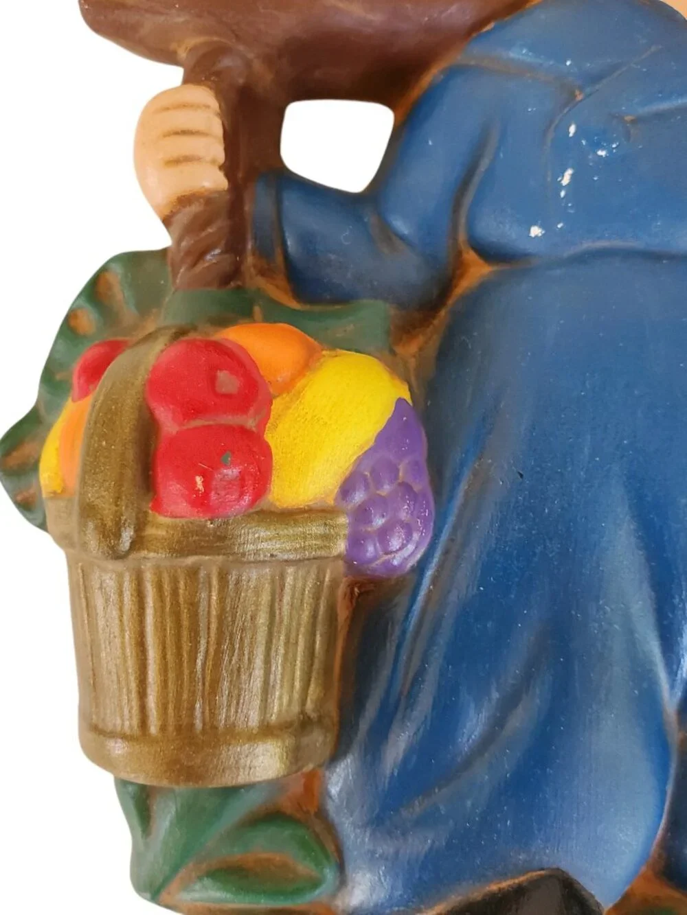 Dutch Boy & Girl Wall Art Hanging Decor Chalk Hand Painted Hobbyist Signed 6